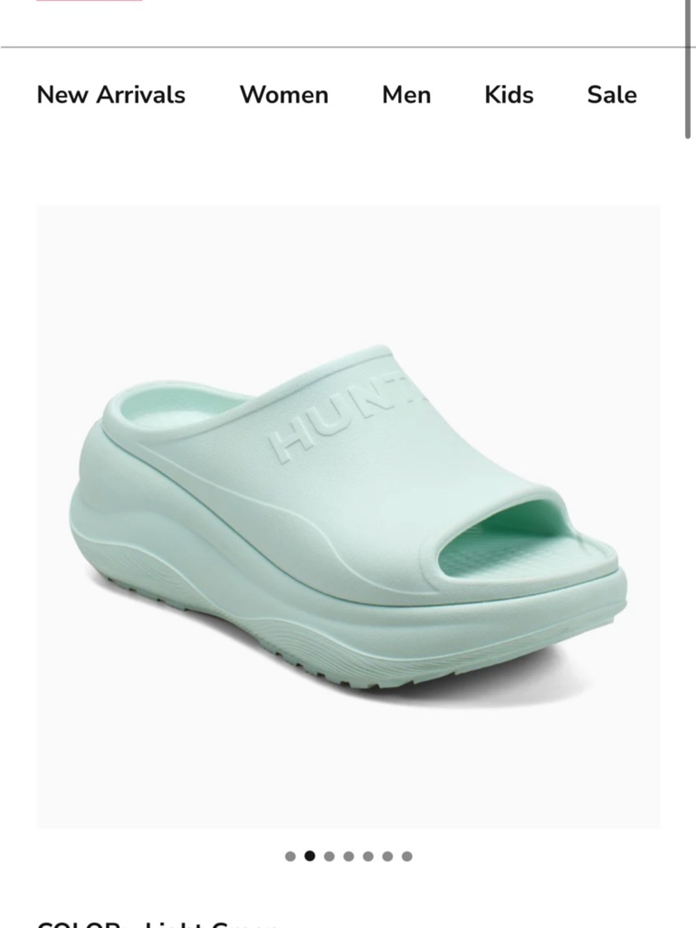 BRAND NEW Hunter Women's Haddie Slip-on Open Toe Casual Sandals 8 - Picture 2 of 6